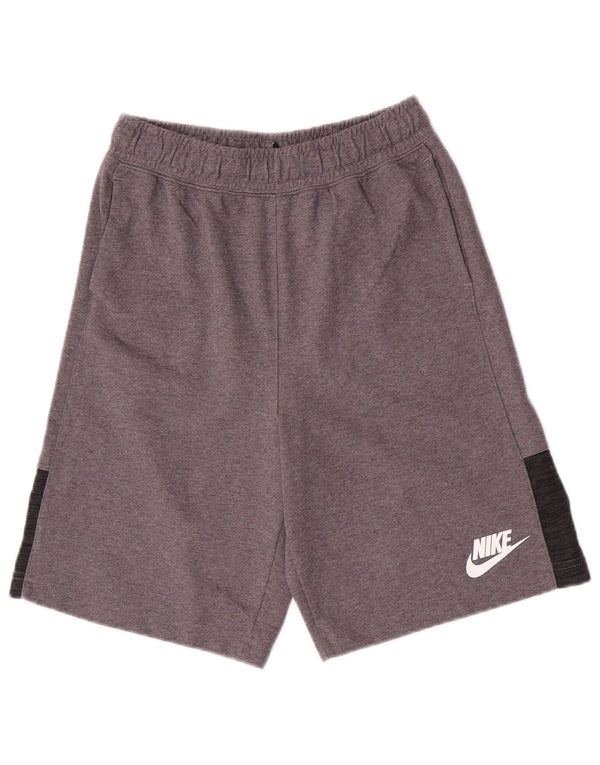 Nike Boys Sport Shorts 13-14 Years XL Grey Flecked Cotton