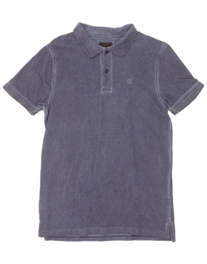 Liu Jo Mens Polo Shirt Small Navy Blue Cotton