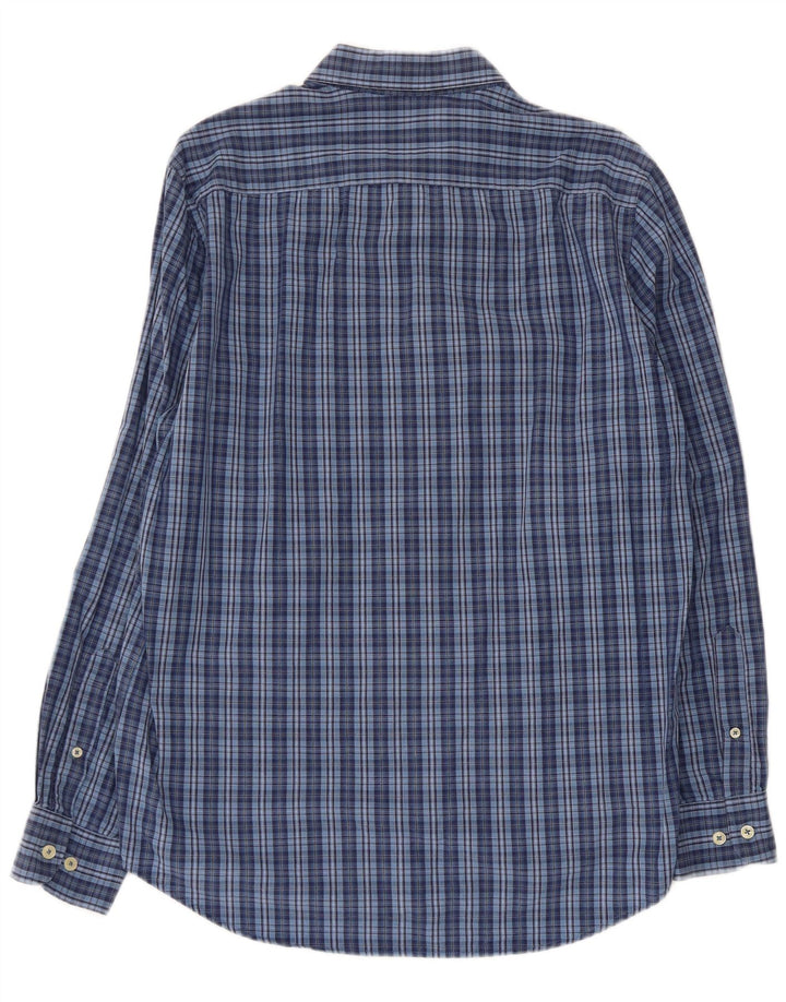 CARRERA Mens Regular Fit Shirt Large Blue Check Cotton