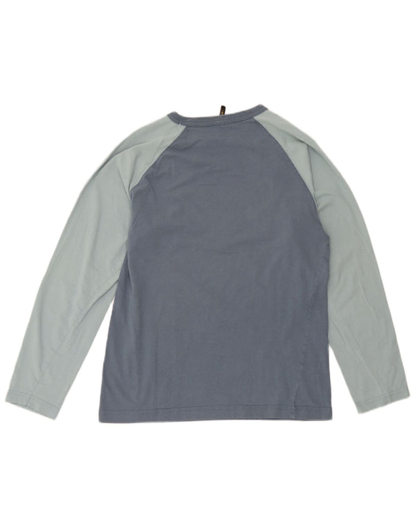 Lee Mens Kansas City Graphic Top Long Sleeve Small Blue Colourblock