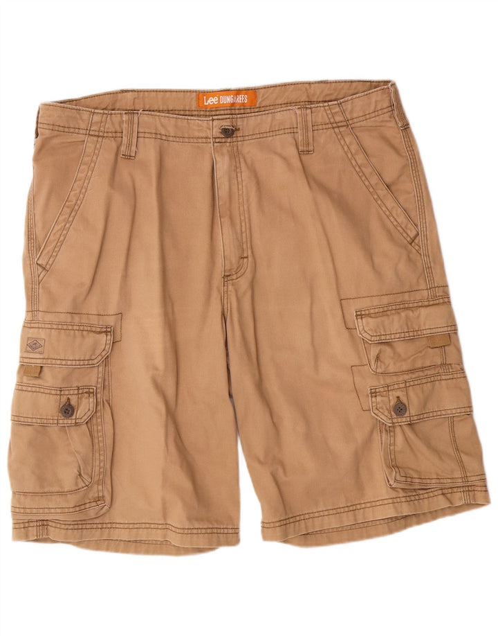 Lee Mens Cargo Shorts W38 XL Beige Cotton