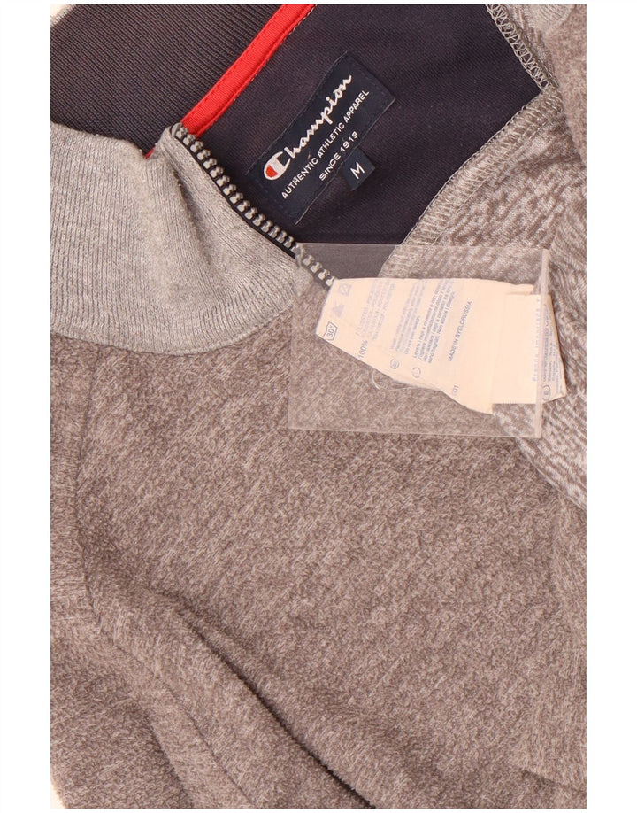 Champion Mens Tracksuit Top Jacket Medium Grey Polyester
