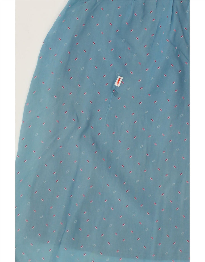 VINTAGE Womens A-Line Skirt W30 Medium  Blue Spotted Vintage Vintage and Second-Hand Vintage from Messina Hembry 