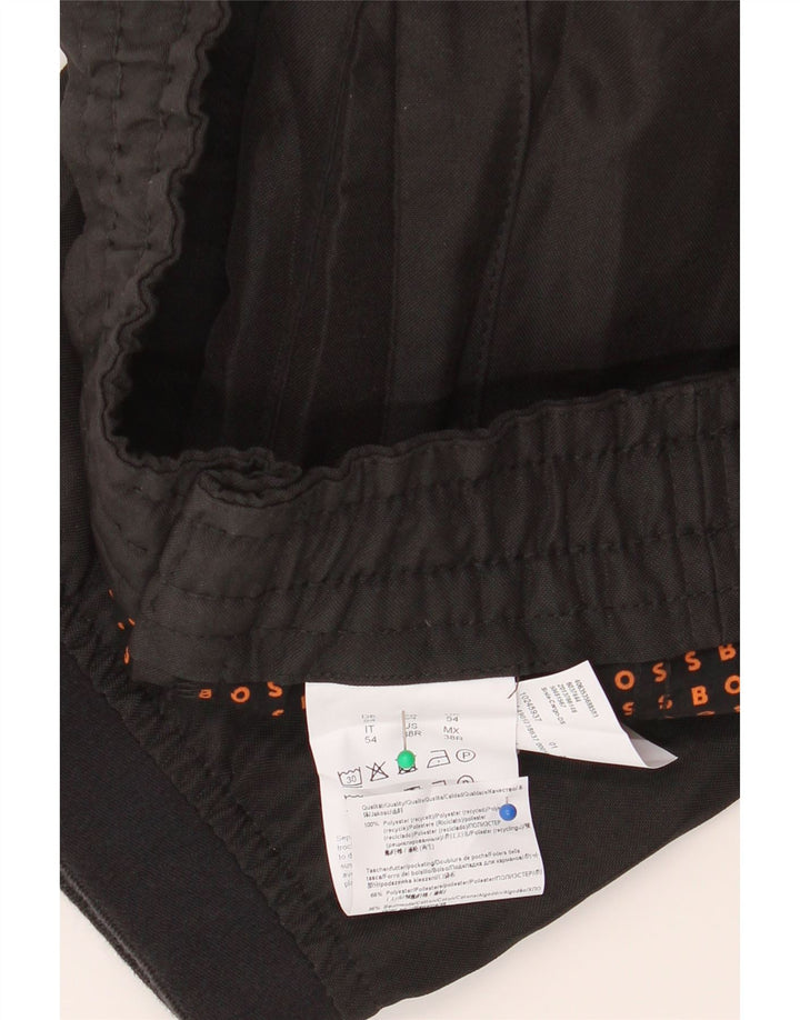 Hugo Boss Mens Joggers Cargo Trousers W34 L30 Black Polyester