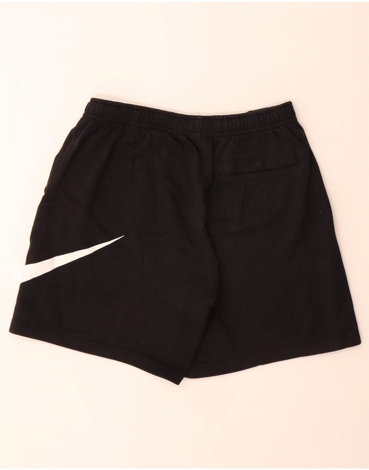 NIKE Mens Graphic Sport Shorts Large  Black Cotton