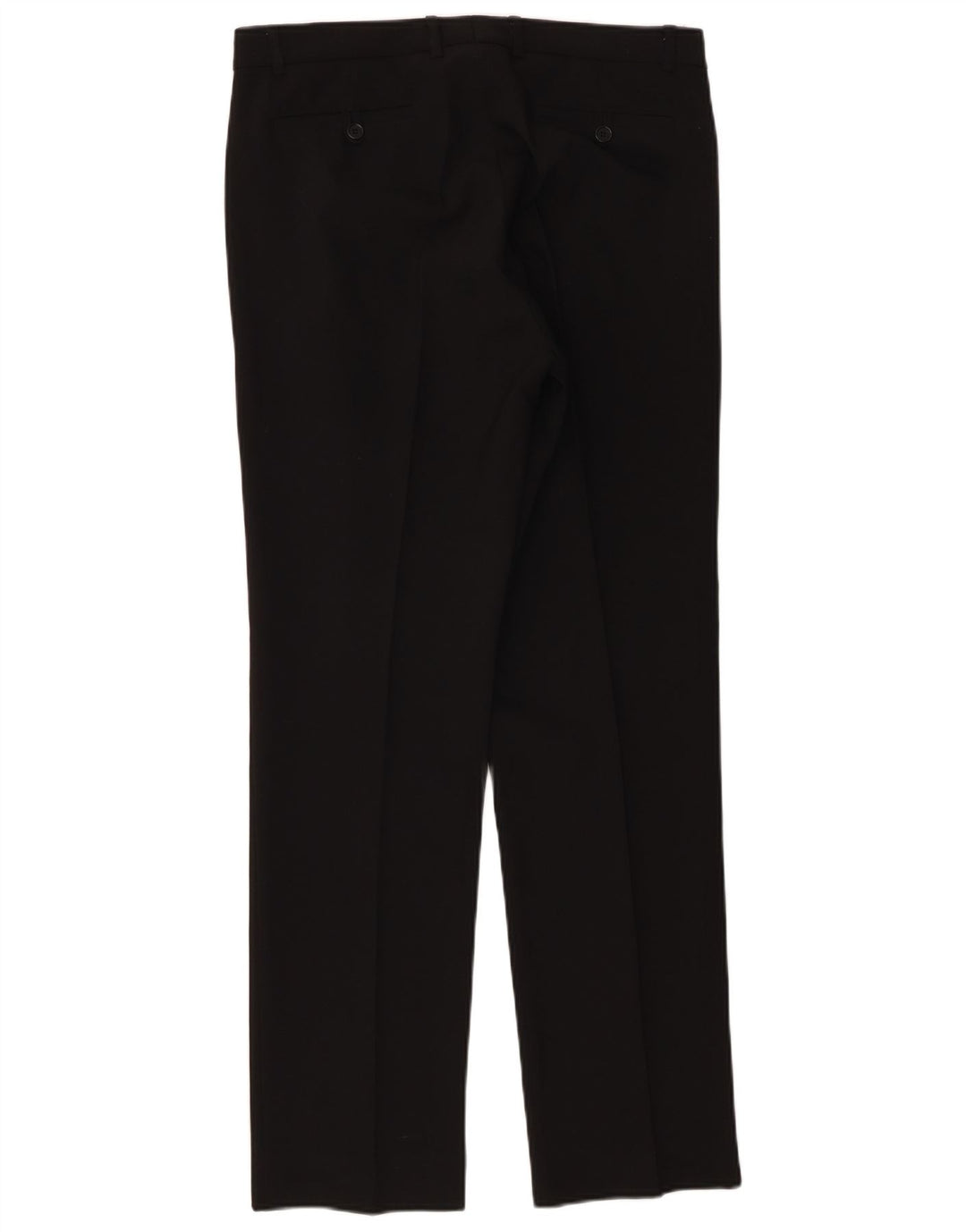 Stefanel Womens Straight Suit Trousers EU 50 3XL W32 L31 Black Polyester