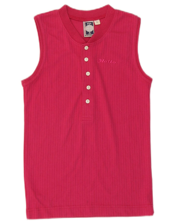 LOTTO Womens Vest Top UK 8 Small Pink Polyester