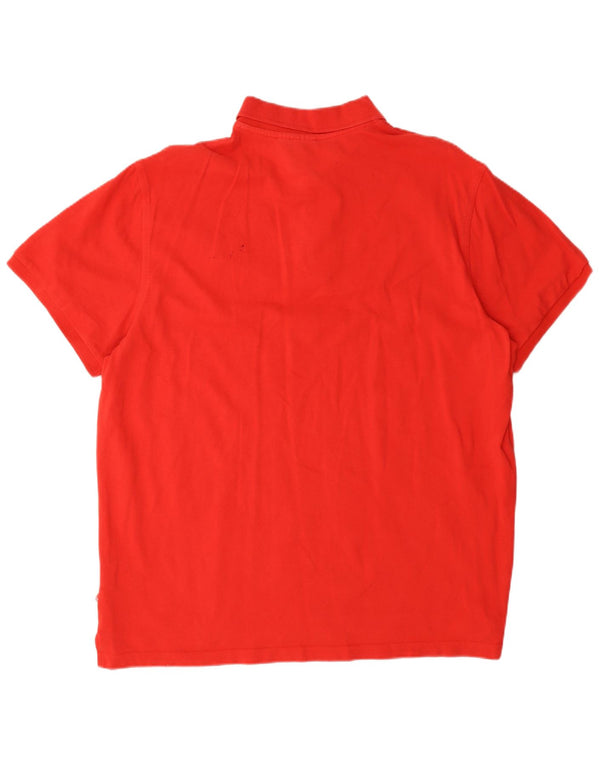 Puma Mens Polo Shirt XL Red Cotton