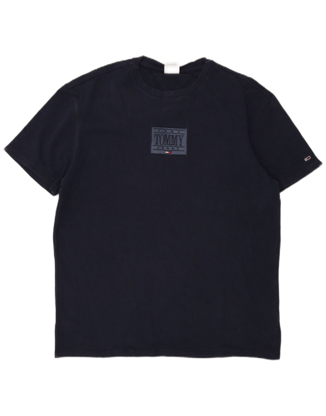 Tommy Hilfiger Mens Graphic T-Shirt Top Medium Navy Blue