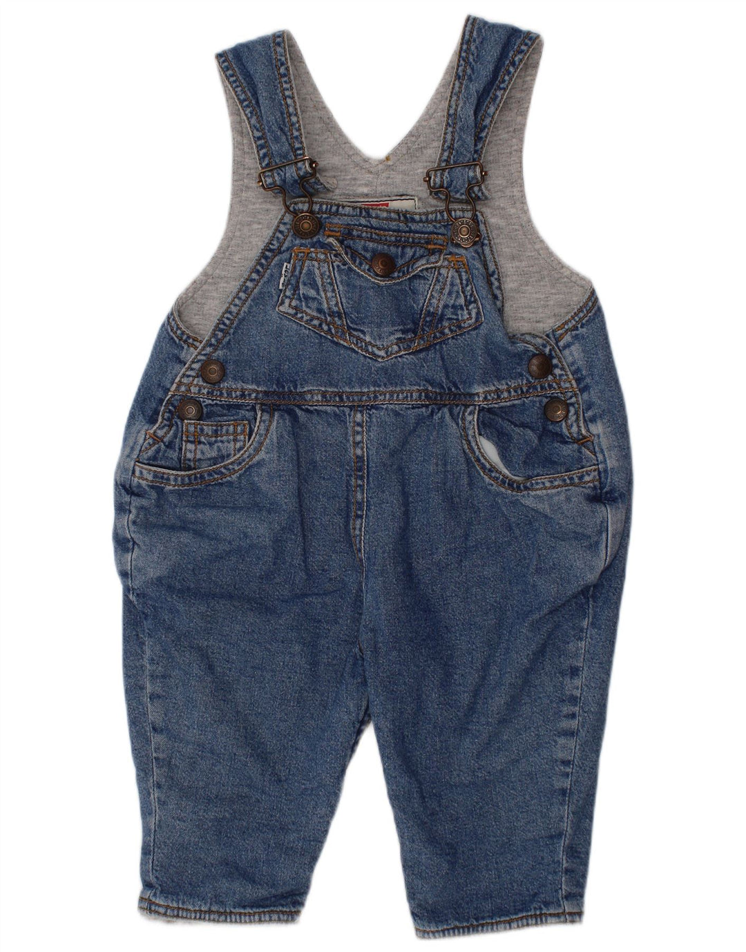 LEVI'S Baby Boys Dungarees Straight Jeans 3-6 Months W24 L8 Blue
