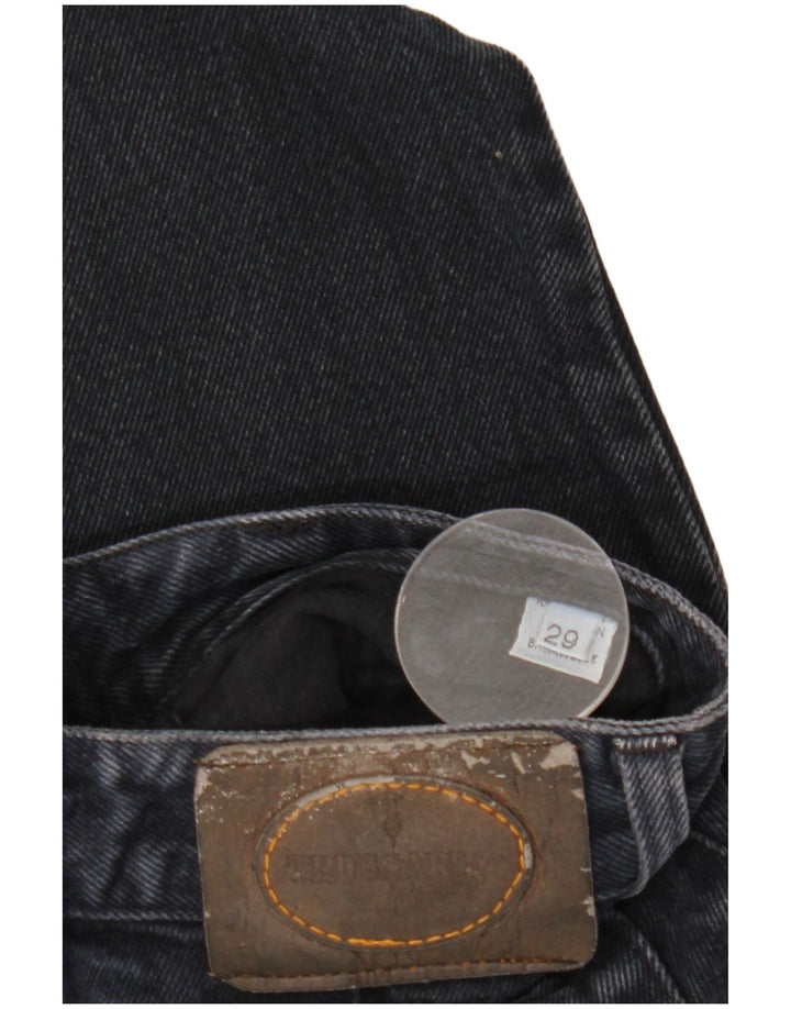 TRUSSARDI Mens Tapered Jeans W29 L29 Navy Blue Cotton