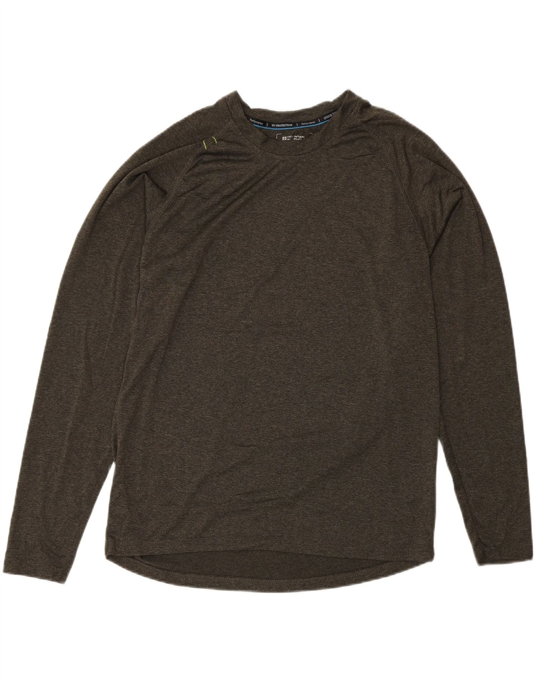 Mountain Warehouse Mens IsoCool Top Long Sleeve Medium Khaki Flecked