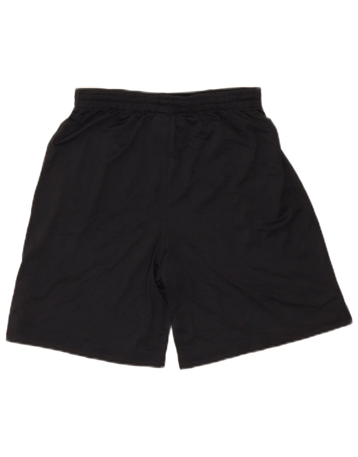UNDER ARMOUR Boys Sport Shorts 11-12 Years Large  Black Polyester