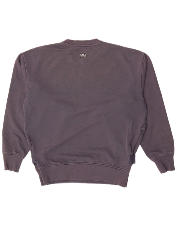 G-Star Mens Military Sweatshirt Jumper Large Navy Blue Cotton
