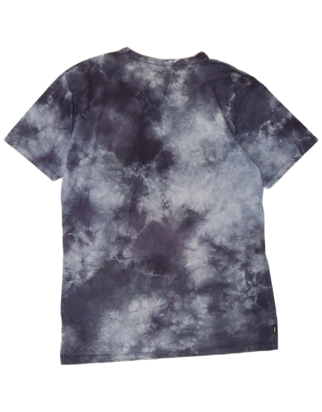 VANS Mens Classic Fit T-Shirt Top Medium Navy Blue Tie Dye Cotton
