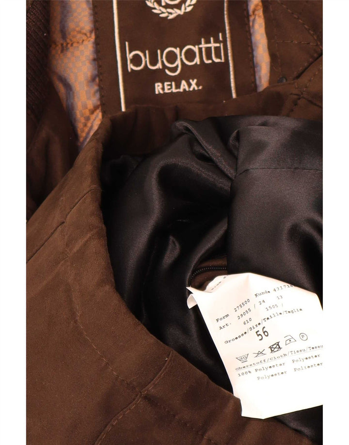 Bugatti Mens Utility Jacket IT 56 3XL Brown Polyester