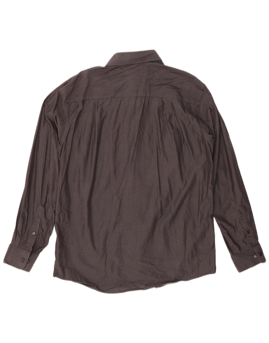 CALVIN KLEIN Mens Slim Fit Shirt Size 16 Large Grey Cotton