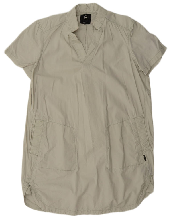 G-Star Womens Shift Dress UK 16 Large Green Cotton