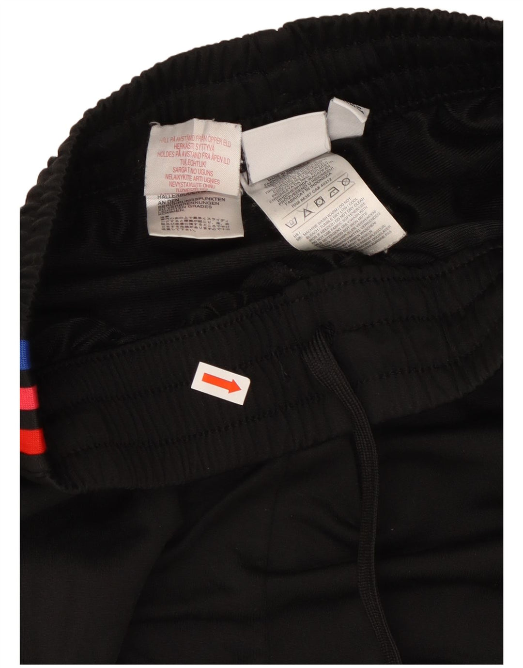 Adidas Boys Graphic Tracksuit Trousers Joggers 14-15 Years  Black Polyester