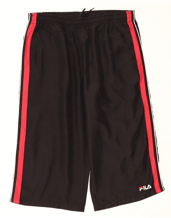 Fila Mens Bermuda Sport Shorts Medium  Black