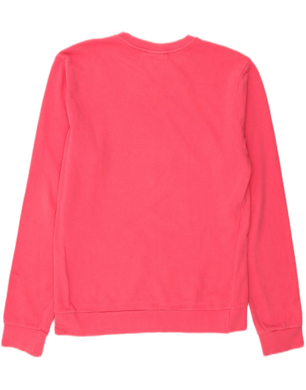AMERICANINO Mens Graphic Sweatshirt Jumper Large Pink Cotton