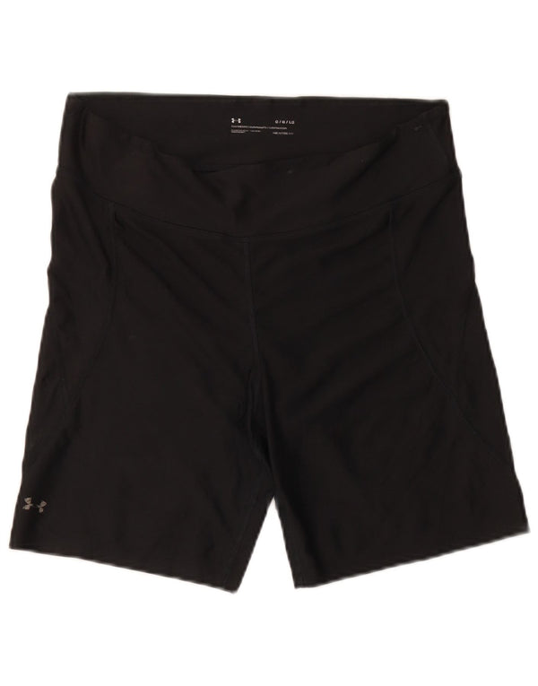 Under Armour Womens Heat Gear Sport Shorts UK 16 Large  Black
