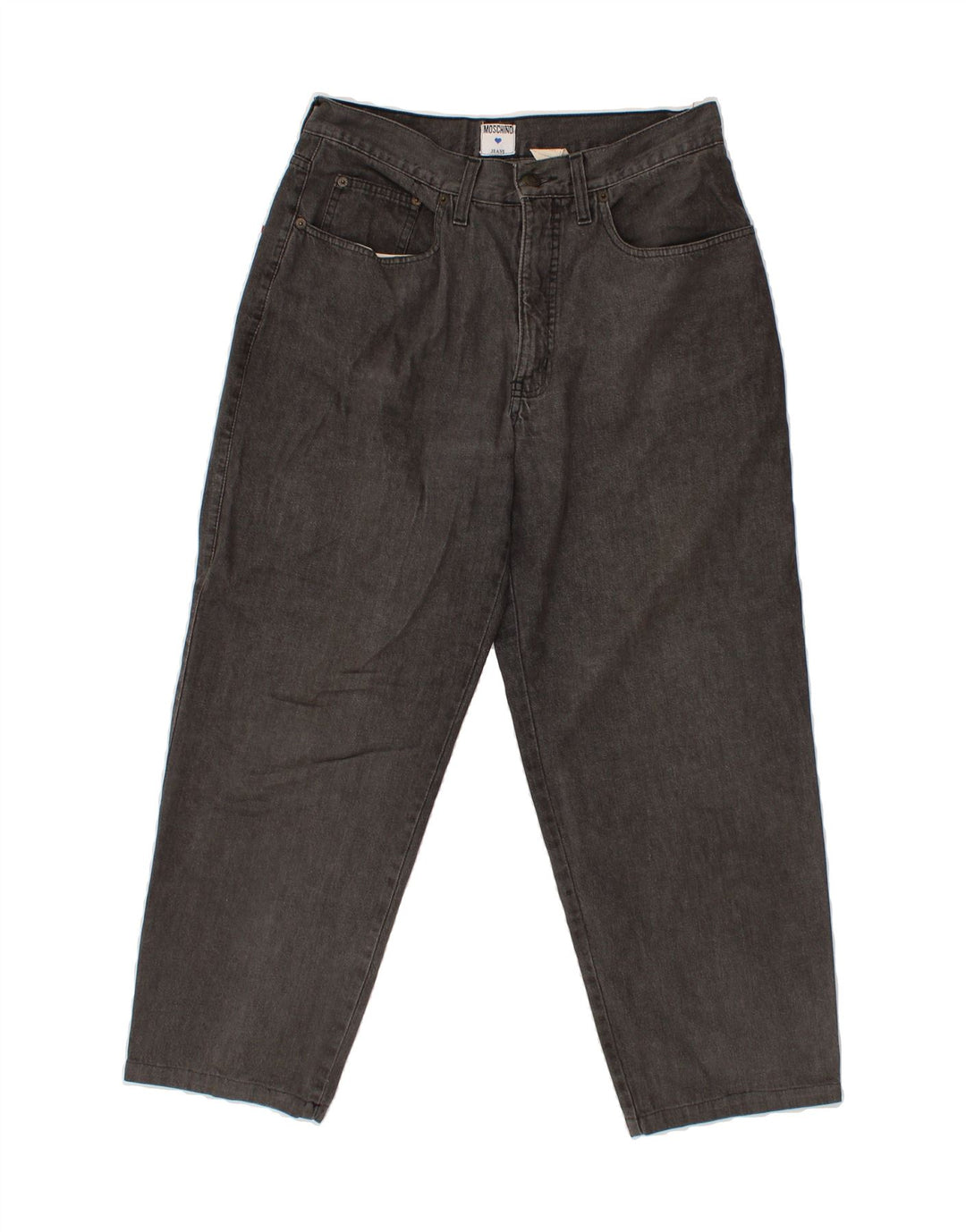 MOSCHINO Womens Tapered Jeans W32 L27  Grey Vintage Moschino and Second-Hand Moschino from Messina Hembry 