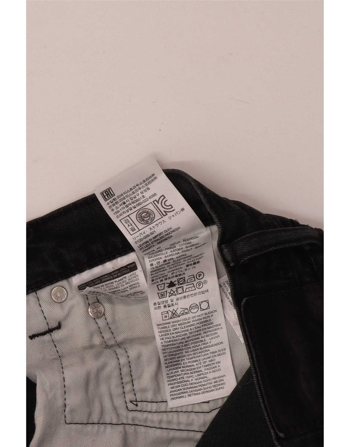 Levi's Mens Slim Jeans W36 L32 Black Cotton