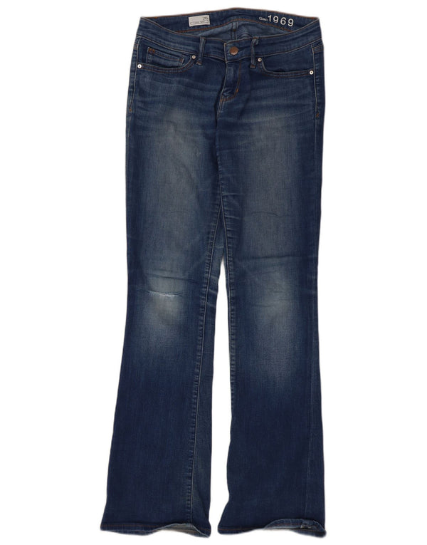 Gap Womens Sexy Distressed Bootcut Jeans W26 L31 Blue Cotton