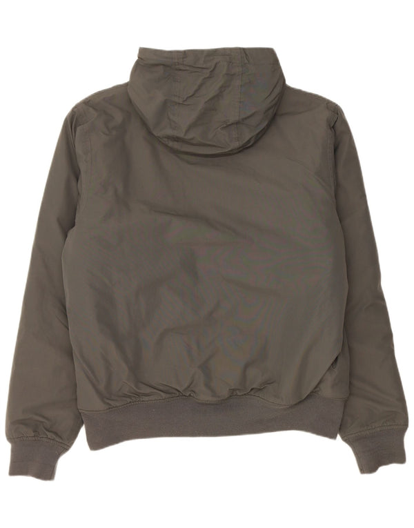 Dickies Mens Hooded Bomber Jacket UK 38 Medium Grey Polyamide