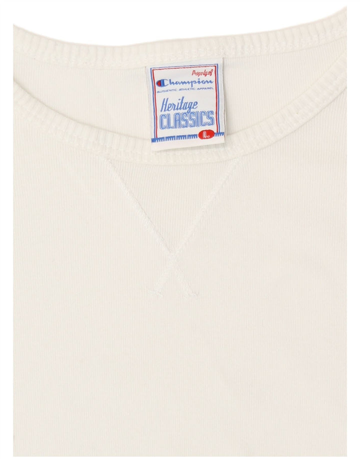 Champion Womens Heritage Classics Top Long Sleeve UK 14 Large White