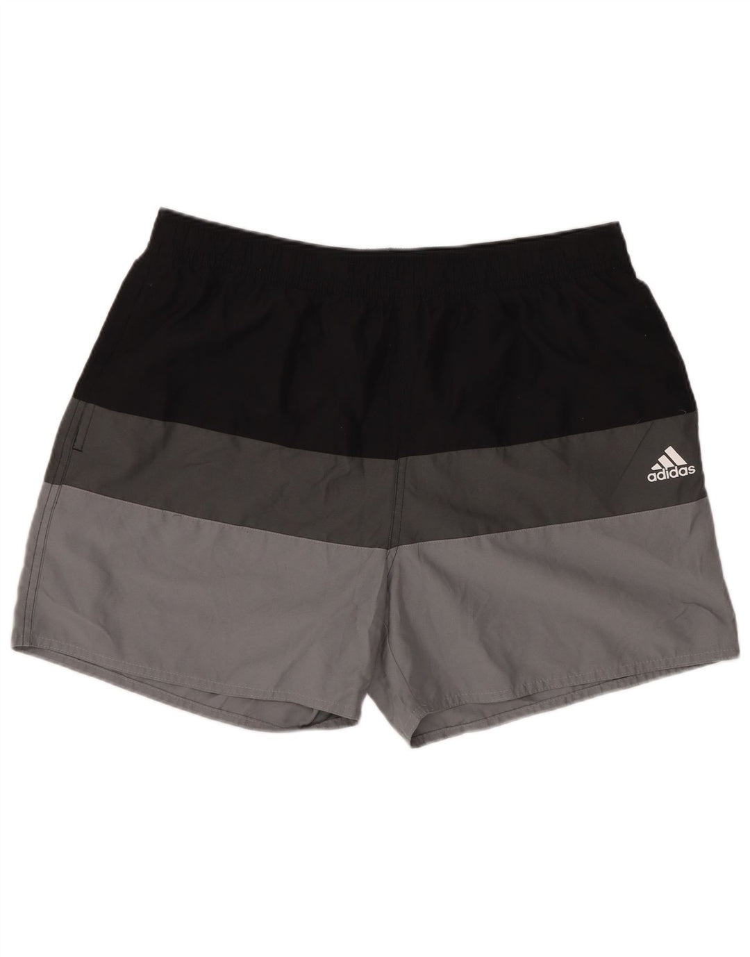 Adidas Mens Sport Shorts Large Grey Colourblock Polyester
