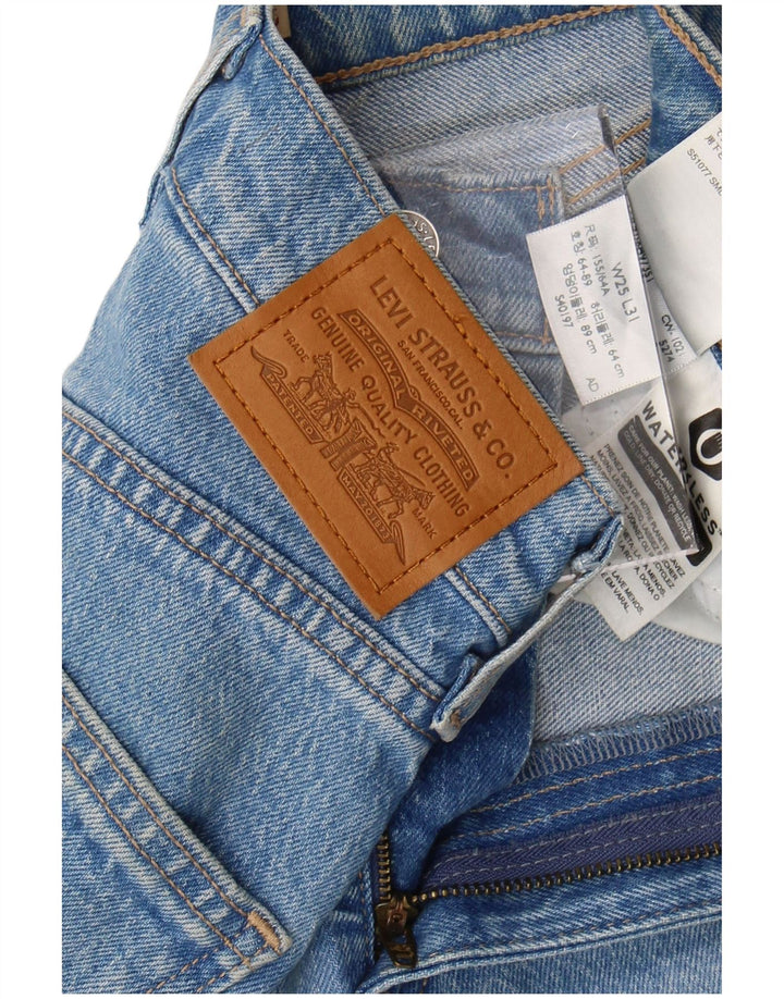 Levi's Womens Tapered Jeans W25 L27 Blue Cotton