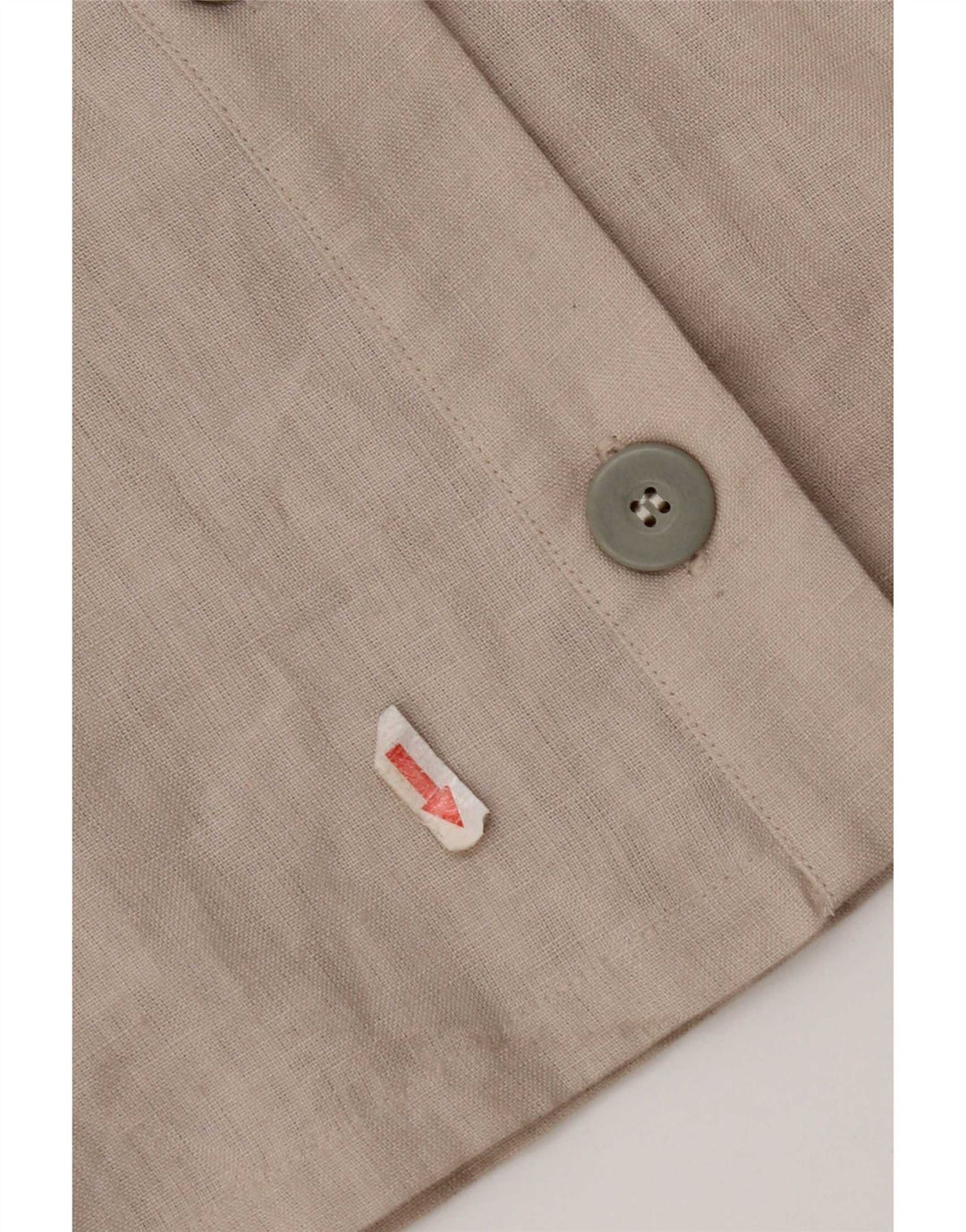 Vintage Womens Shirt Blouse IT 44 Medium Grey Linen