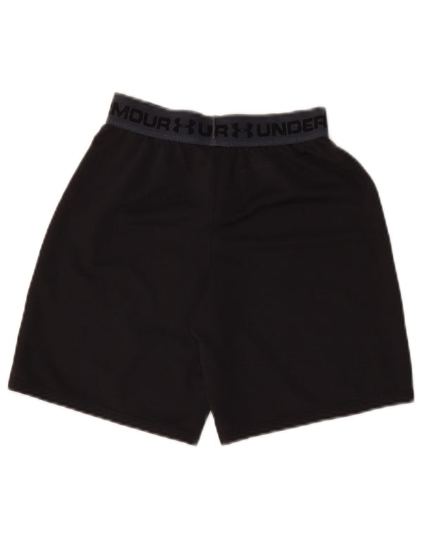 Under Armour Boys Heat Gear Graphic Sport Shorts 7-8 Years Small Black