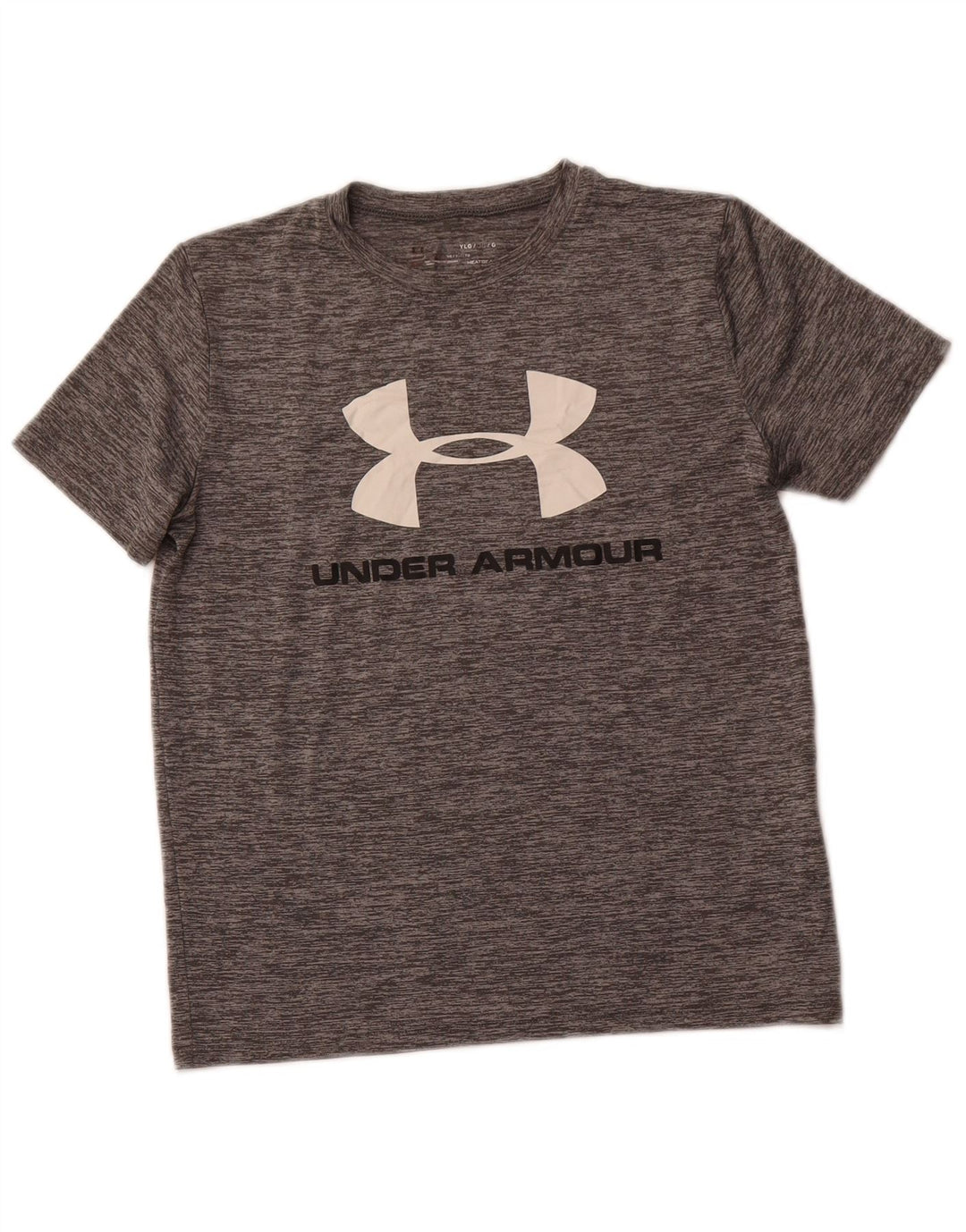 UNDER ARMOUR Boys Heat Gear Graphic T-Shirt Top 11-12 Years Large  Grey