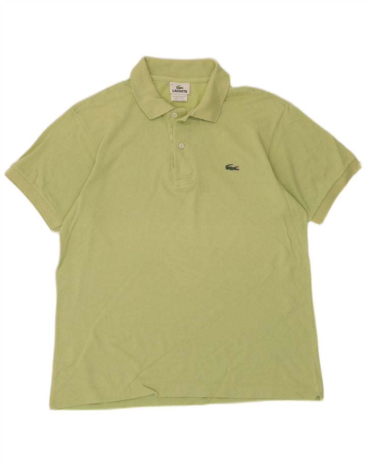 Lacoste Mens Polo Shirt Size 4 Medium Green Cotton