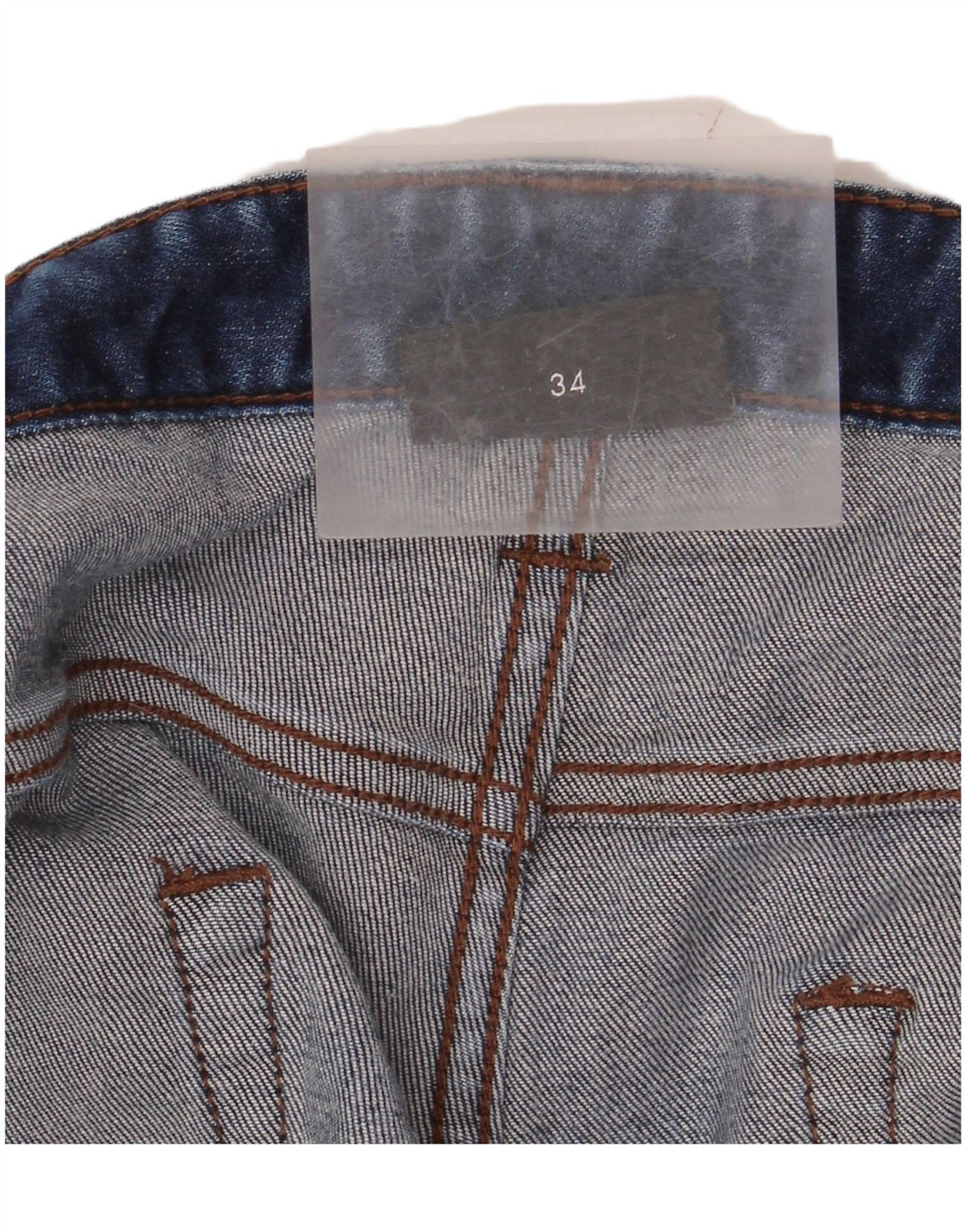 Emporio Armani Mens Straight Jeans W34 L31 Blue
