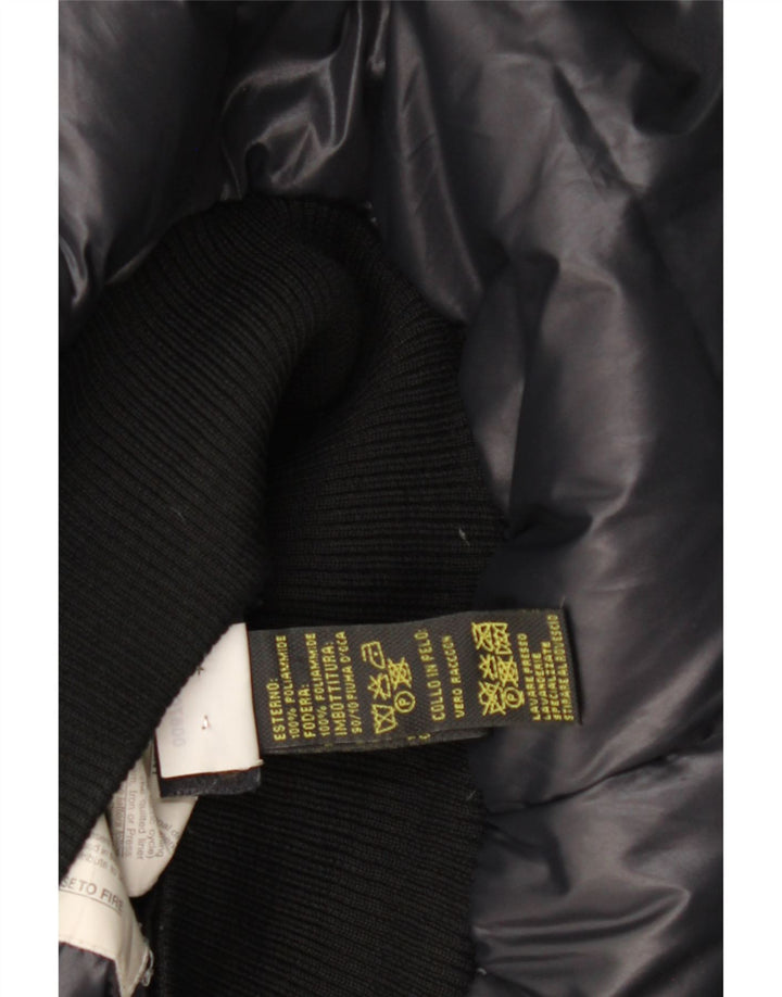 Blauer Womens Hooded Padded Jacket UK 14 Medium Navy Blue Polyamide