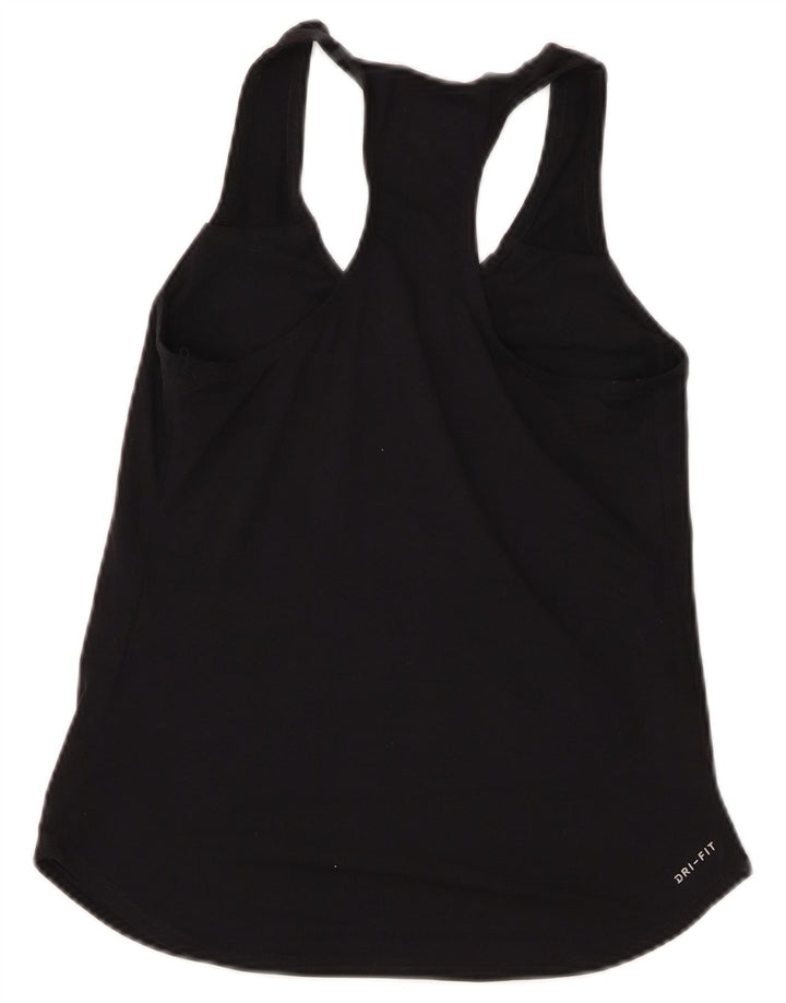 Nike Womens Dri Fit Vest Top UK 8 Small Black
