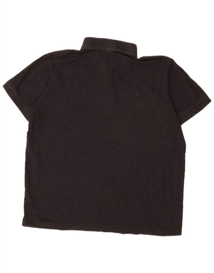 KAPPA Mens Polo Shirt XL Black Cotton