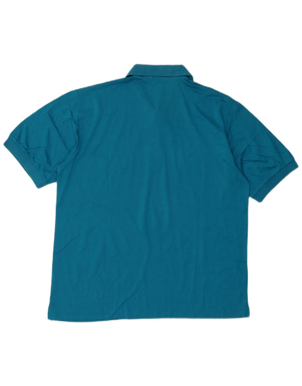 Fila Mens Polo Shirt IT 50 Medium Blue Cotton