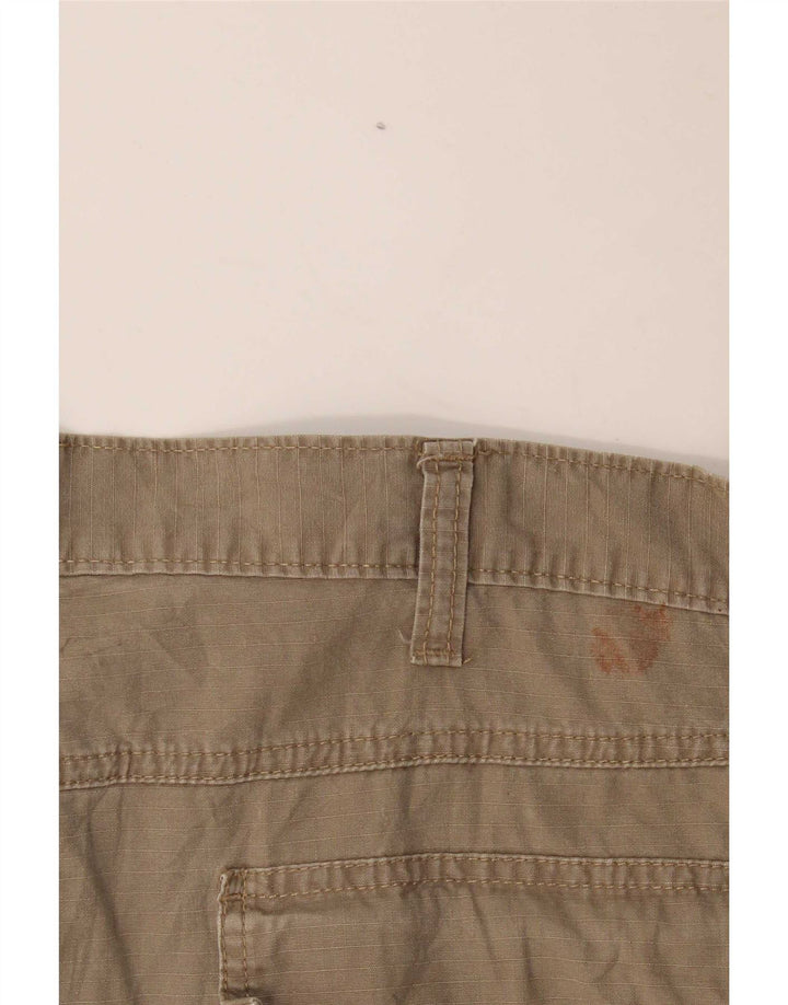 Wrangler Mens Cargo Shorts W36 Large Khaki Cotton