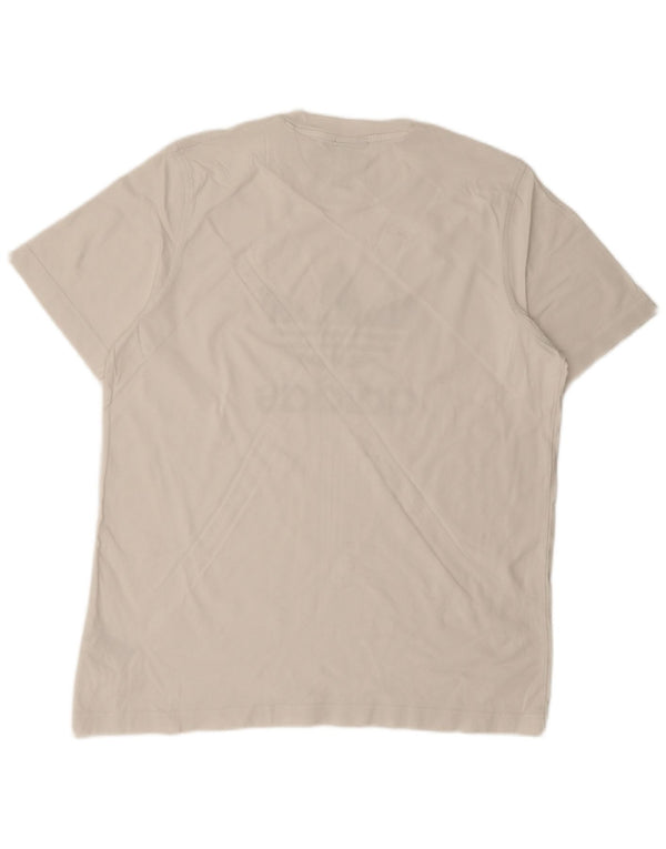 ADIDAS Mens Graphic T-Shirt Top Large White Cotton