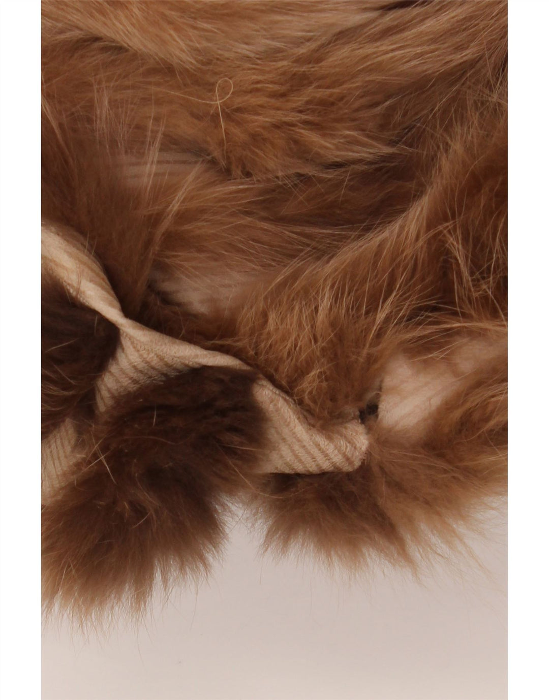 VINTAGE Womens Faux Fur Reversible Overcoat UK 18 XL Brown Floral