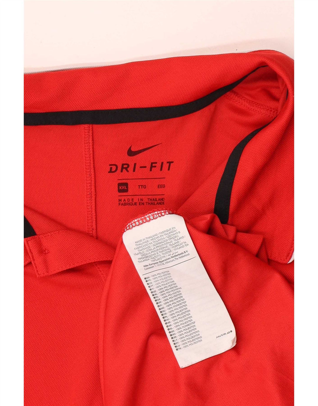 Nike Mens Regular Fit Polo Shirt 2XL Red Polyester
