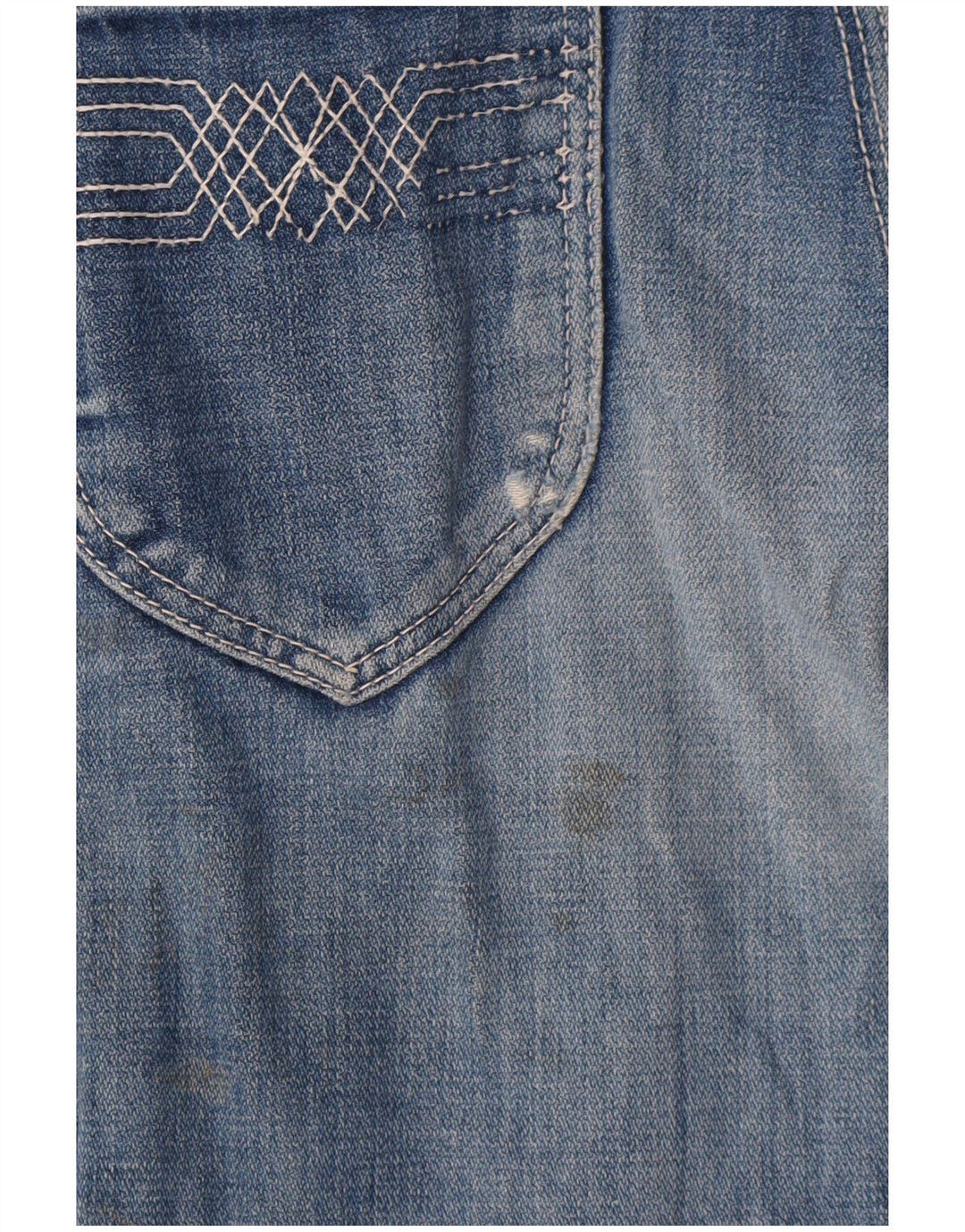 Wrangler Womens Distressed Denim Shorts W29 Medium Blue