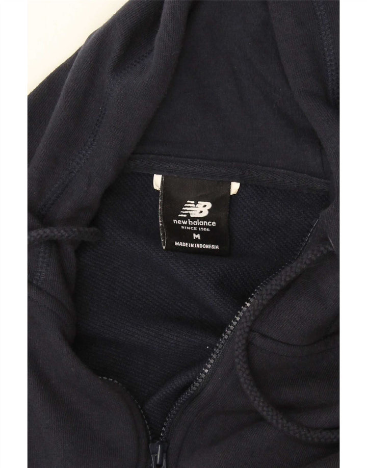 New Balance Mens Zip Hoodie Sweater Medium Navy Blue