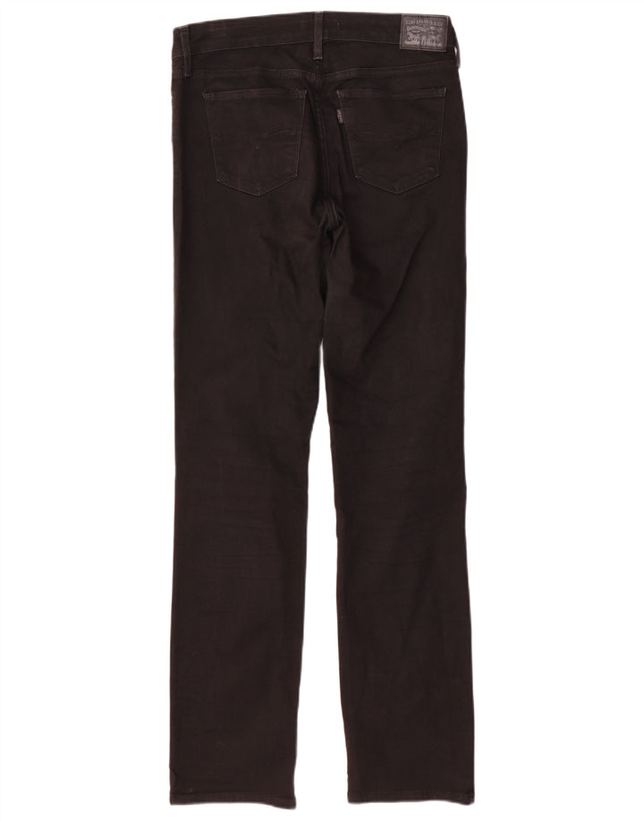 Levi's Womens 712 Slim Jeans W30 L32 Black Cotton