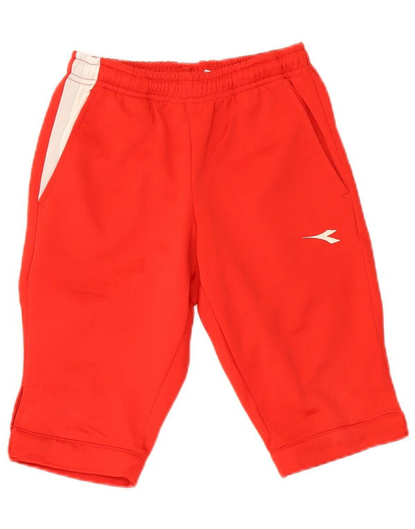 Diadora Boys Sport Shorts 7-8 Years 3XS Red Polyester